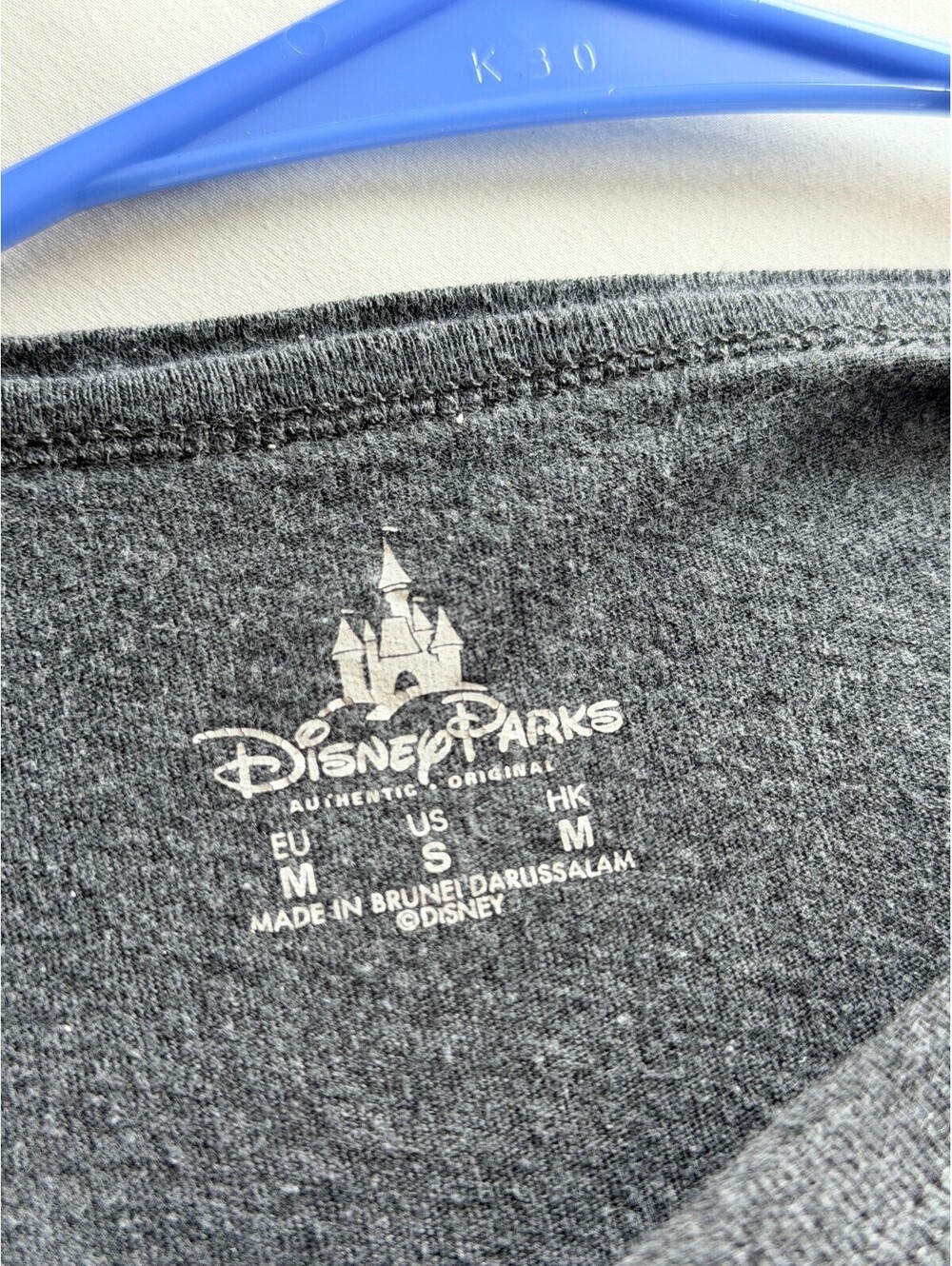 Disney Parks Mickey Mouse Disneyland Varsity Stripe 3/4 Sleeve Shirt Size S - Picture 6 of 6